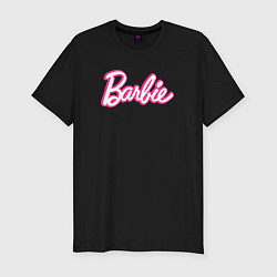 Мужская slim-футболка Барби Фильм Логотип