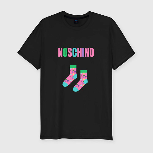 Мужская slim-футболка NOSCHINO / Черный – фото 1