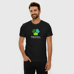 Футболка slim-fit Tricell Inc, цвет: черный — фото 2