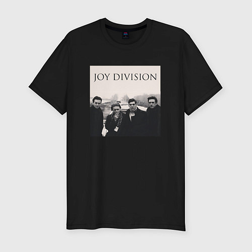 Мужская slim-футболка Тру фанат Joy Division / Черный – фото 1