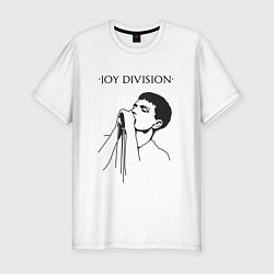 Мужская slim-футболка Йен Кёртис Joy Division