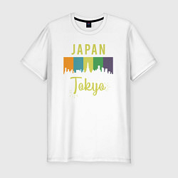 Мужская slim-футболка Токио Япония