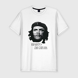 Мужская slim-футболка Че Гевара черно белое