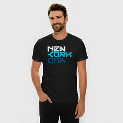 Футболка slim-fit Ney York city, цвет: черный — фото 2