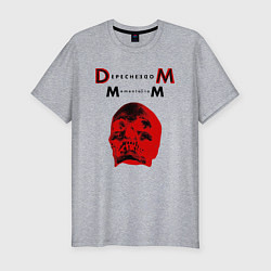 Футболка slim-fit Depeche Mode 2023 Memento Mori - Red Skull 01, цвет: меланж