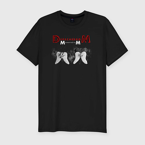 Мужская slim-футболка Depeche Mode 2023 Memento Mori - Angels 07 / Черный – фото 1