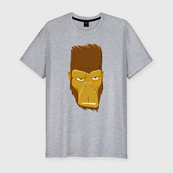 Мужская slim-футболка Gorilla style