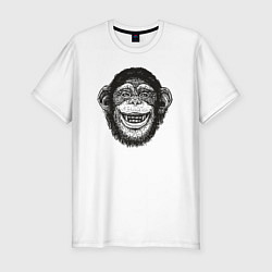 Мужская slim-футболка Smile monkey