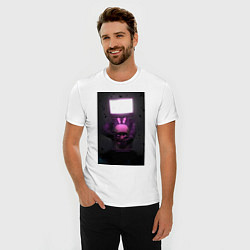 Футболка slim-fit Tvman-skibidi, цвет: белый — фото 2