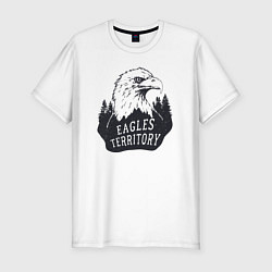 Мужская slim-футболка Территория орлов