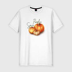 Футболка slim-fit Pumpkin Spice, цвет: белый