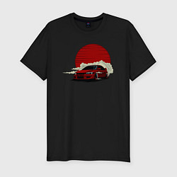 Футболка slim-fit Mitsubishi Evo 8, цвет: черный