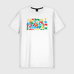 Мужская slim-футболка Джазовый городок