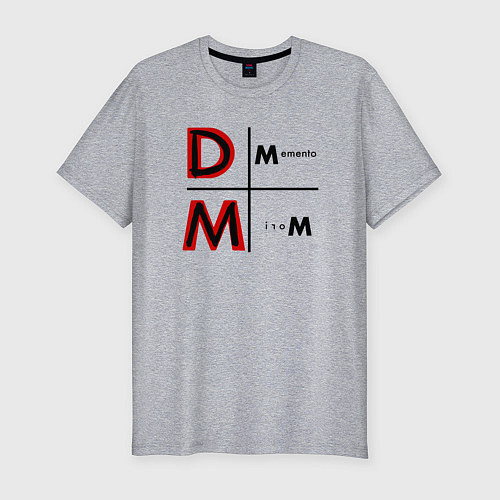 Мужская slim-футболка Depeche Mode - Memento Mori Logo / Меланж – фото 1