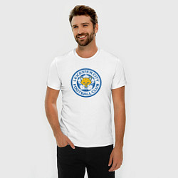 Футболка slim-fit Leicester city fc, цвет: белый — фото 2