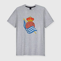 Мужская slim-футболка Real Sociedad fc club