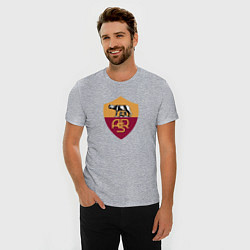 Футболка slim-fit Roma fc club, цвет: меланж — фото 2