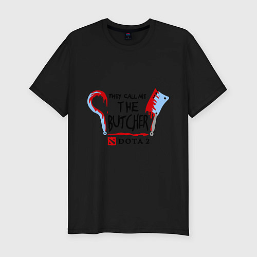 Мужская slim-футболка Dota 2: The butcher / Черный – фото 1