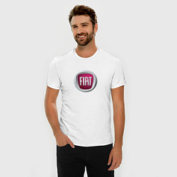 Футболка slim-fit Fiat Italy, цвет: белый — фото 2