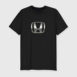 Мужская slim-футболка Honda sport auto silver