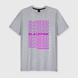Мужская slim-футболка Blackpink kpop - музыкальная группа из Кореи