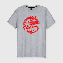 Мужская slim-футболка Manchester dragon