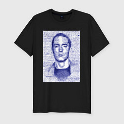 Футболка slim-fit Text eminem, цвет: черный