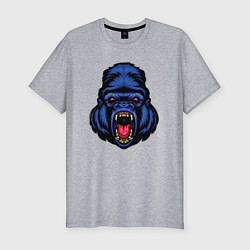 Мужская slim-футболка Blue monkey
