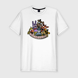 Мужская slim-футболка Команда ФНАФ