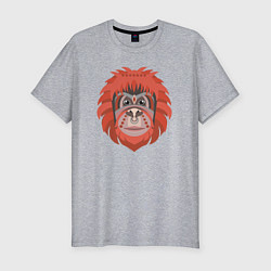 Мужская slim-футболка Orange monkey