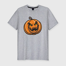 Мужская slim-футболка Pumpkin Halloween