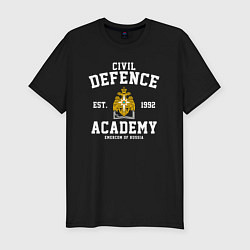 Мужская slim-футболка АГЗ - Академия Гражданской Защиты МЧС России