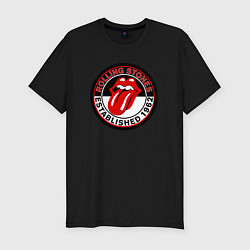 Мужская slim-футболка Rolling Stones established 1962