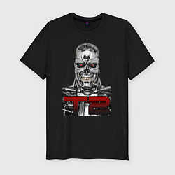 Мужская slim-футболка Terminator 2 T800