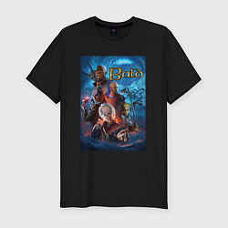 Футболка slim-fit Все лысые - Baldurs Gate 3, цвет: черный