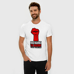 Футболка slim-fit Rage against the machine - fist, цвет: белый — фото 2