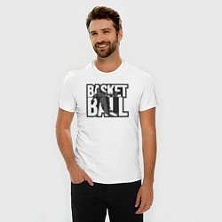 Футболка slim-fit Basketball play, цвет: белый — фото 2