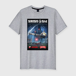 Мужская slim-футболка Serious Sam 1 - second encounter