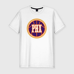 Футболка slim-fit Phx basketball, цвет: белый