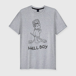 Футболка slim-fit Bart hellboy Lill Peep, цвет: меланж