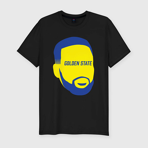 Мужская slim-футболка Golden State Curry / Черный – фото 1