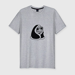 Мужская slim-футболка Лягушонок в одеяле