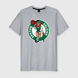 Футболка slim-fit Boston Celtics girl, цвет: меланж