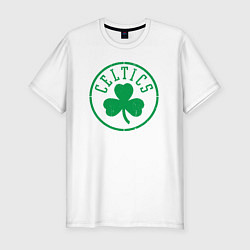 Мужская slim-футболка Boston Celtics clover