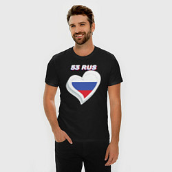 Футболка slim-fit 53 регион Новгородская область, цвет: черный — фото 2