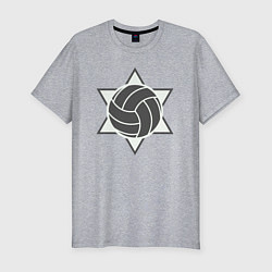 Футболка slim-fit Star volley, цвет: меланж