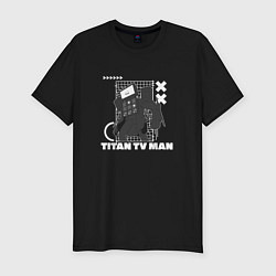 Мужская slim-футболка Titan TV Man