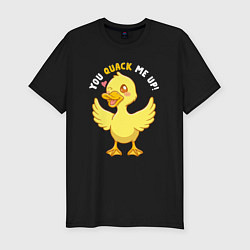 Футболка slim-fit Duck quack, цвет: черный