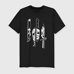 Мужская slim-футболка Horror killers