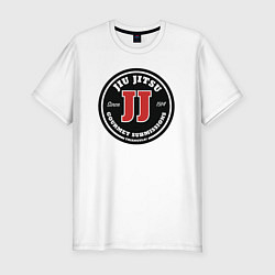 Футболка slim-fit Гурман джиу-джитсу, цвет: белый